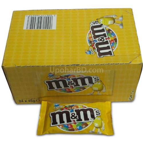 1 box of M&amp;M peanut (24pc x 45gm)