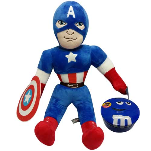 Captain America with a M&amp;M box